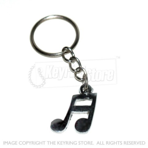 Music Notes Keyring