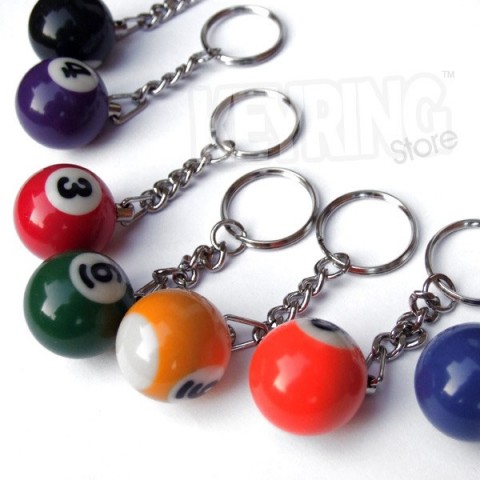 Pool Ball Keyrings